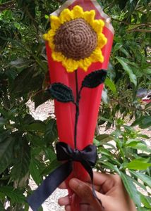 Handmade Crochet  Sunflower bouquet 💐