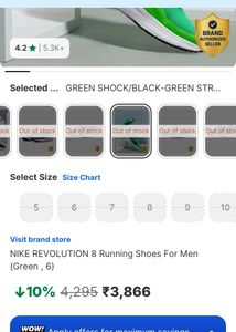 NIKE REVOLUTION 8 Running Shoes For Men ORIGINAL