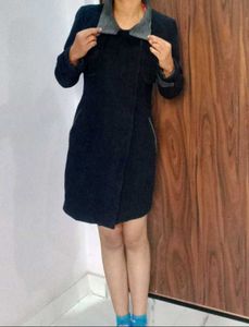 Stylish premium quality Navy Blue Coat dress