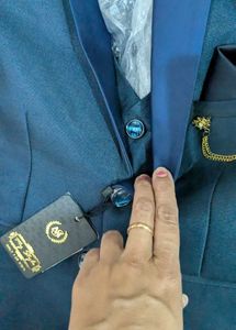6 year boy Festive Suit with Brooch