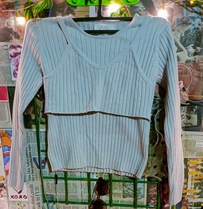 Zara Knit Top - Ribbed Texture