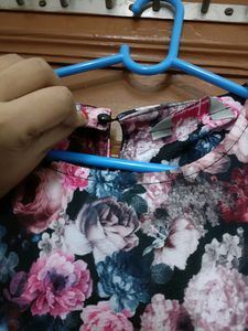 Floral Print Short Sleeve Dress