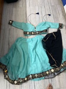 Beautiful Teal Lehenga Choli Set