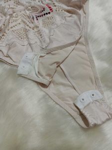 Elegant White Lace Teddy Bodysuit