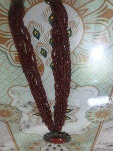 Beautiful Red Beaded Necklace
