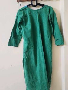 Elegant Green Kurta with beads