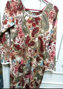 😻floral pakistani kurta with duppata only ✨❤️