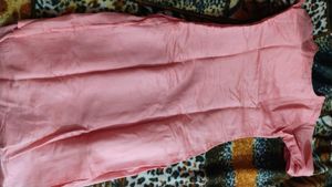 Pink Embroidered Kurta with White Pants