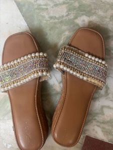 Embellished Flat Sandals
