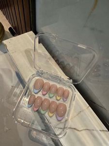 French tip press on nails