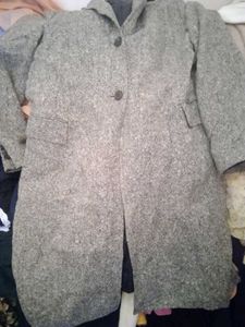 Classic Grey Tweed Coat