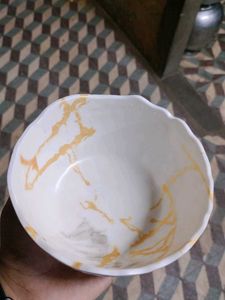 Unique Marble Design Ceramic Bowl