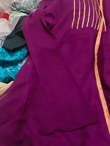 Elegant Purple Ethnic Gown