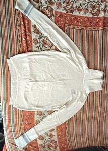 Cream High Neck Sweater