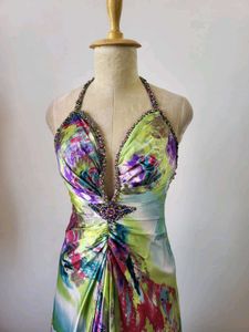 Y2k Cocktail Satin Gown