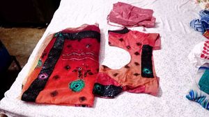 Vibrant Ombre Floral Print Saree