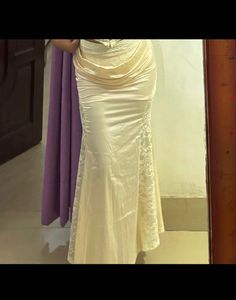 Cream Lace Skirt