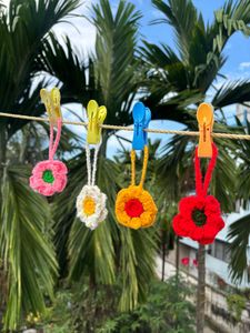 Handmade Crochet key chain, hair rubber accessorie
