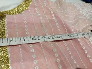 Beautiful Peach skirt kurta Set with Dupatta