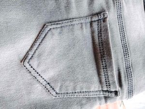 Gray High-Waisted Shorts