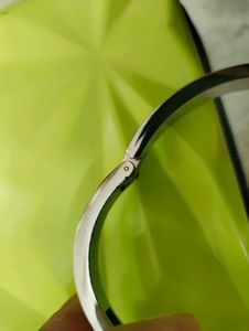 Chrome Plated Hinged Bracelet