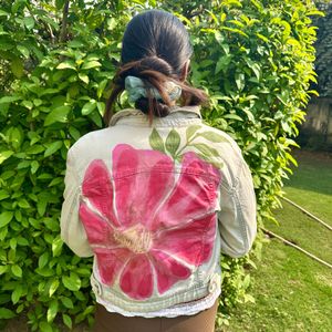 Premium Handpainted Floral jacket