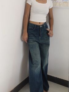SALE 🌷Wide Leg Jeans //BAGGY WASHED