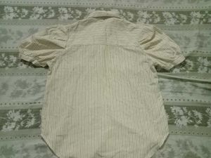 Striped Puff Sleeve Blouse shirt