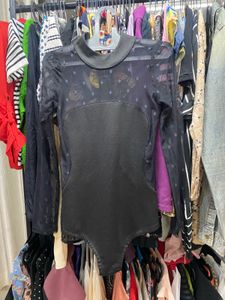 Black Sheer Bodysuit