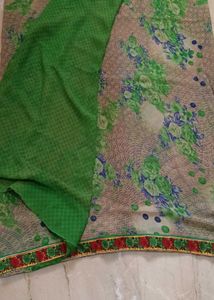 Floral Print Saree