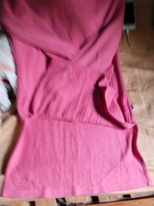Pink Long Sleeve Knit Top