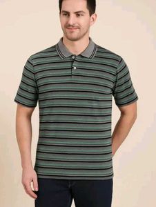 Men's Striped Polo T-Shirt..