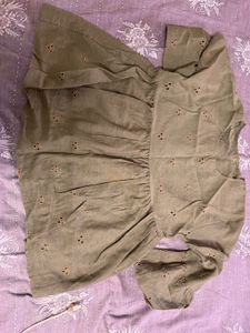 Olive Green Embroidered Tunic