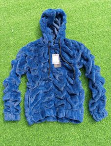 Free delivery on Mrp Cozy Blue Faux Fur Hoodie