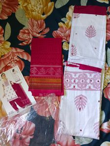 New Pure Cotton Unstitched Dress Material 🌸🌸