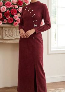 Elegant wine Party wear Gown