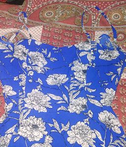Stunning Blue Floral Mini Dress 😎