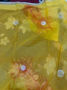 hand painted saree