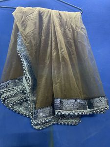 3D floral fur suit with beautiful dupatta