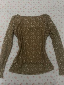 Sheer Lace Long Sleeve Top