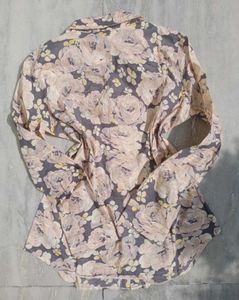 Floral Print Button-Up Shirt