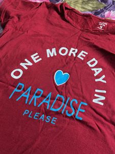 Graphic T-Shirt "One More Day In Paradise"