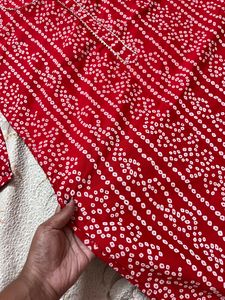 Chikankari Kurti + Bandhani Kurti