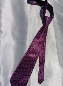 Purple Patterned Necktie