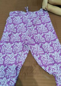 Purple Kurta with pant and duppata