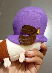 Cute Orange Plush Keychain Toy