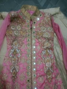 Elegant Pink Indo western