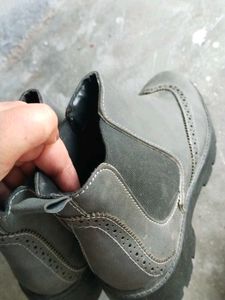 Stylish Grey Chelsea Boots