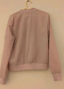 Blush Pink Bomber Jacket