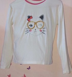 Cute Cat Long Sleeve T-Shirt top